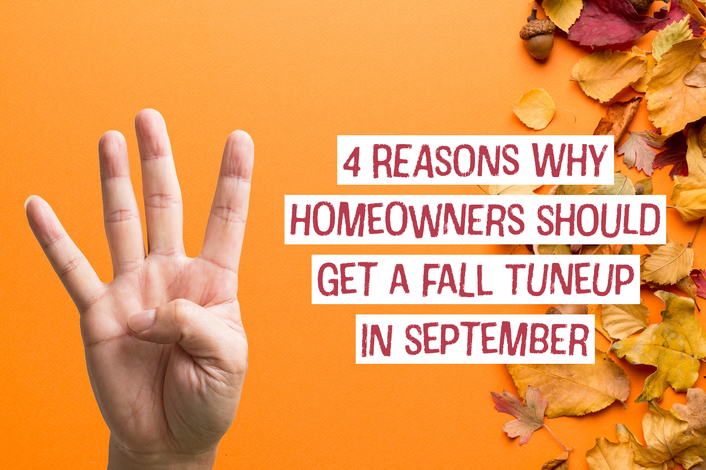 HVAC blog for New Albany, Ohio HVAC company on 4 reasons why homeowners should get a fall tune-up in September.